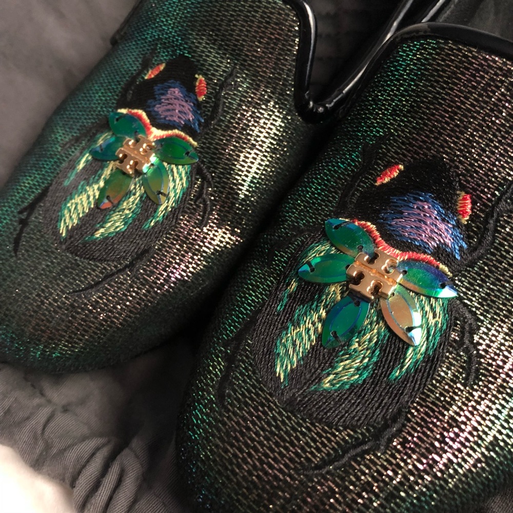 Tory Burch Iridescent bug Slippers
